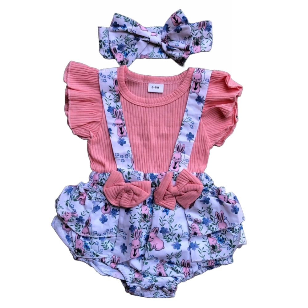 NWT Baby girl 2-piece dress Romper